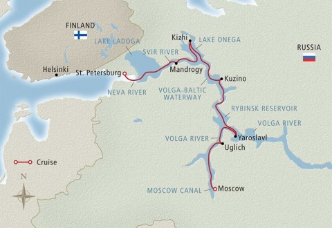 Viking - 13 Days WaterwaysTsars_Routing