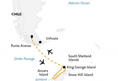 Quark Expeditions- Fly the Dark 8days - Routing